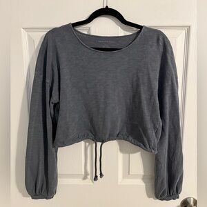 American Eagle Charcoal Knit Crop